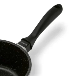 KONIGHOFFER POLLO GREY Zestaw garnków z pokrywkami 8 el + 2 nakładki na uchwyty / indukcja / szary nakrapiany
