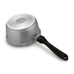 KONIGHOFFER POLLO GREY Zestaw garnków z pokrywkami 8 el + 2 nakładki na uchwyty / indukcja / szary nakrapiany