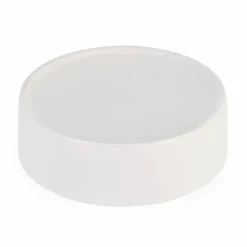 KONIGHOFFER Porcelanowa cukiernica z bambusową pokrywą + łyżeczka / biała / 350 ml