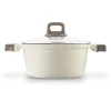 KONIGHOFFER ROSTI GARNEK 4,7 L Z POKRYWKĄ 24 CM KREMOWY / INDUKCJA