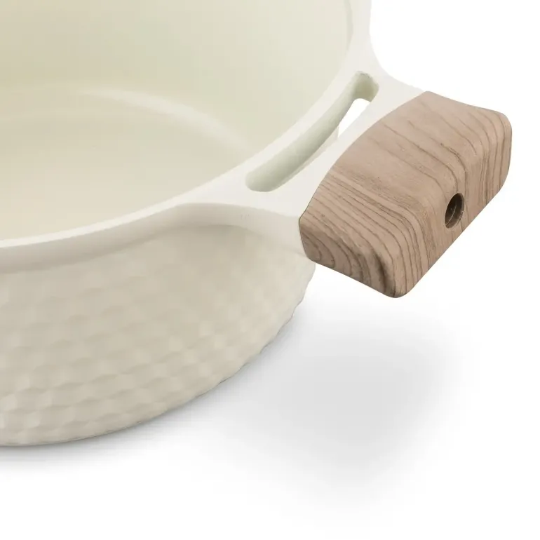 KONIGHOFFER ROSTI GARNEK 4,7 L Z POKRYWKĄ 24 CM KREMOWY / INDUKCJA