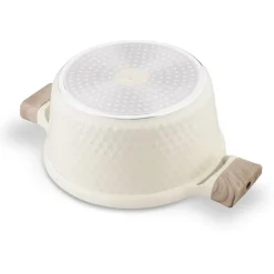 KONIGHOFFER ROSTI GARNEK 4,7 L Z POKRYWKĄ 24 CM KREMOWY / INDUKCJA