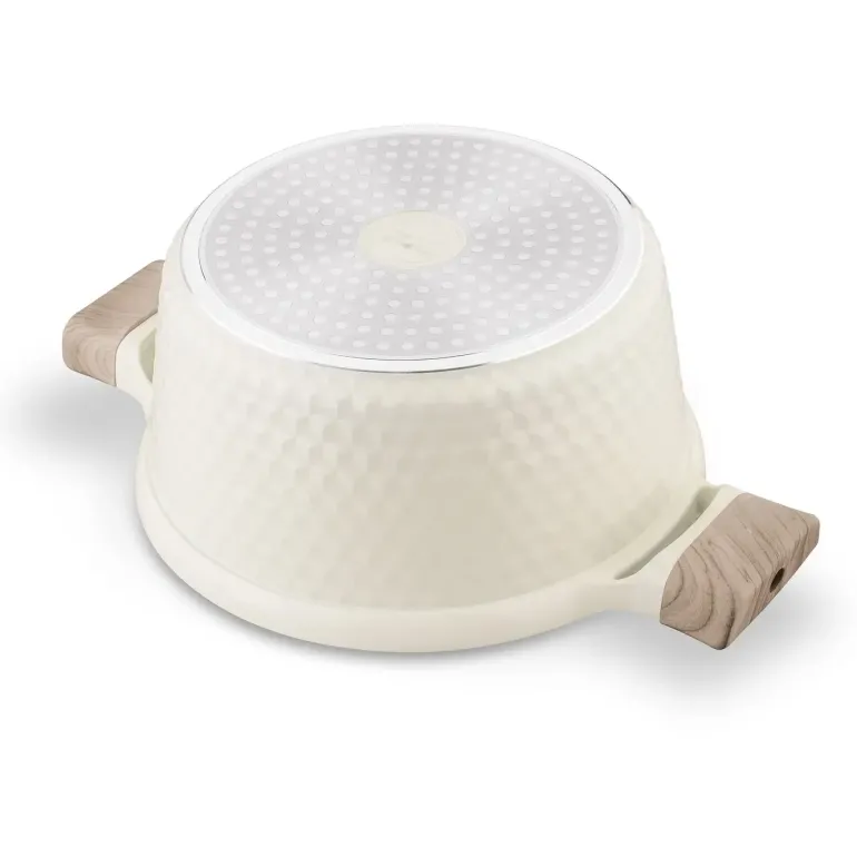 KONIGHOFFER ROSTI GARNEK 4,7 L Z POKRYWKĄ 24 CM KREMOWY / INDUKCJA