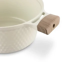 KONIGHOFFER ROSTI GARNEK 2,5 L Z POKRYWKĄ 20 CM KREMOWY / INDUKCJA
