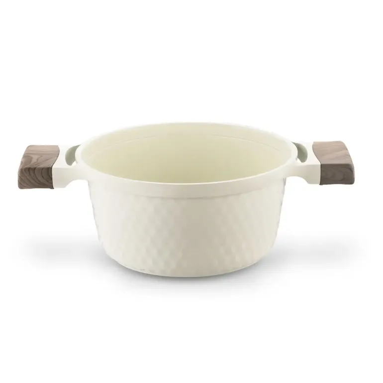 KONIGHOFFER ROSTI GARNEK 2,5 L Z POKRYWKĄ 20 CM KREMOWY / INDUKCJA