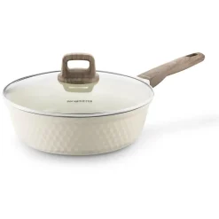 KONIGHOFFER ROSTI PATELNIA 28 CM Z POKRYWKĄ KREMOWA / INDUKCJA
