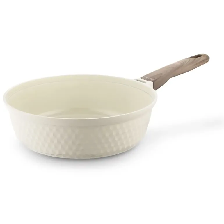KONIGHOFFER ROSTI PATELNIA 28 CM Z POKRYWKĄ KREMOWA / INDUKCJA