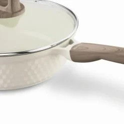 KONIGHOFFER ROSTI PATELNIA 28 CM Z POKRYWKĄ KREMOWA / INDUKCJA