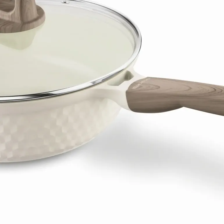 KONIGHOFFER ROSTI PATELNIA 28 CM Z POKRYWKĄ KREMOWA / INDUKCJA