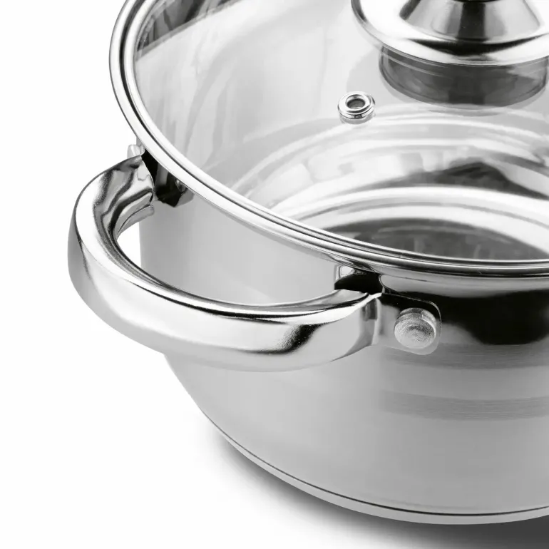 KONIGHOFFER SOLER Zestaw garnków z pokrywkami 10 elementów / stal nierdzewna
