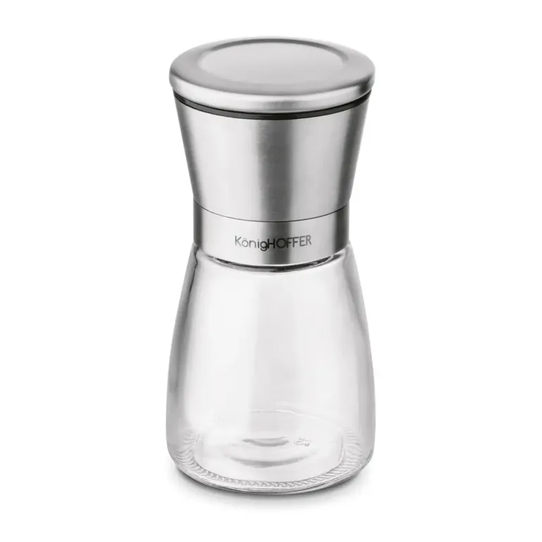 KONIGHOFFER THOR ZESTAW MŁYNKÓW RĘCZNYCH DO SOLI I PIEPRZU 170 ML SREBRNE