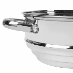 KonigHOFFER Trzystopniowe sitko do gotowania na parze 16/18/20 cm / stal nierdzewna
