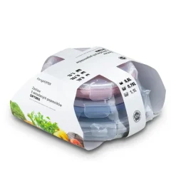 KONIGHOFFER ZESTAW 3 SKŁADANYCH POJEMNIKÓW OPTIMA 0,5L+0,75L+1,1L