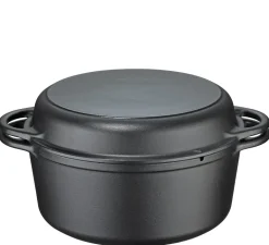 KUCHENPROFI BBQ Garnek żeliwny z pokrywką 2w1 / 5,7 l / FreeForm