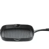 KUCHENPROFI PROVENCE Żeliwna patelnia grillowa kwadratowa 26 cm / czarna