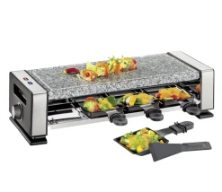 KUCHENPROFI Raclette / grill stołowy dla 8 osób VISTA8 / stal nierdzewna / FreeForm