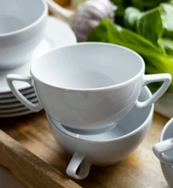 LUBIANA AMBASADOR Bulionówka 300 ml + spodek 16 cm | porcelana zmywarka