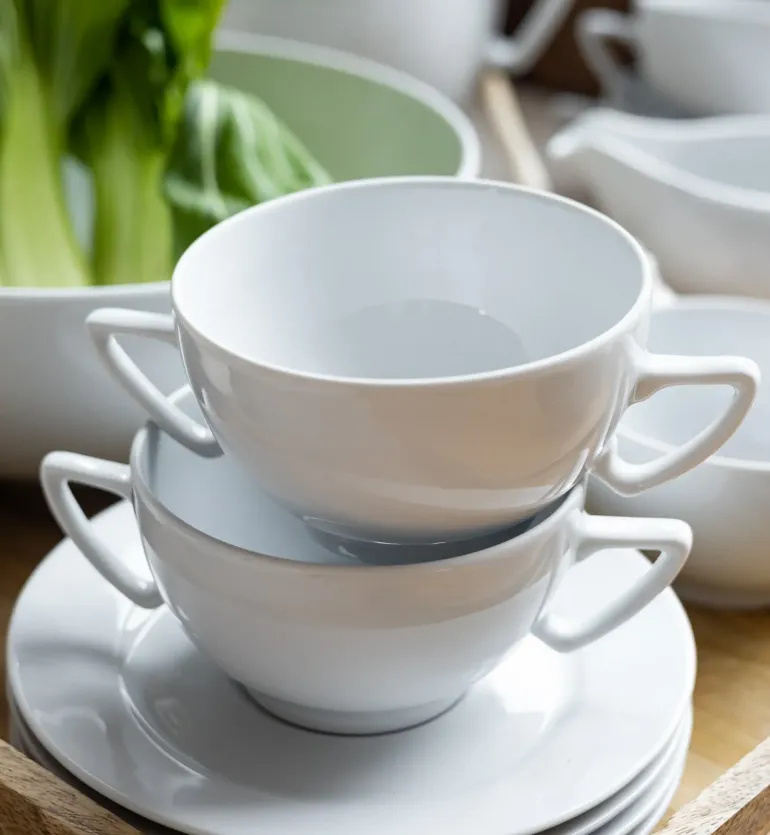 LUBIANA AMBASADOR Bulionówka 300 ml + spodek 16 cm | porcelana zmywarka