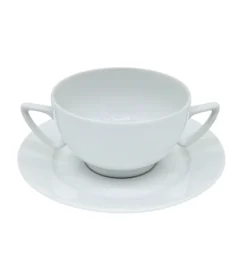 LUBIANA AMBASADOR Bulionówka 300 ml + spodek 16 cm | porcelana zmywarka