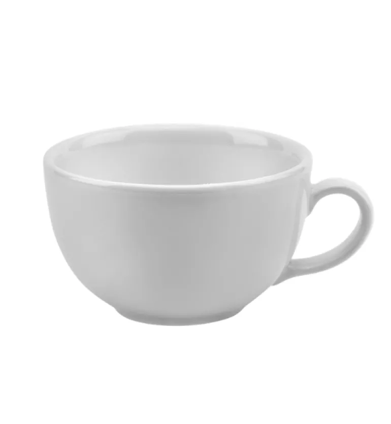 LUBIANA AMERYKA 0107 Filiżanka 350 ml ze spodkiem 16,5 cm / porcelana biała
