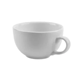 LUBIANA AMERYKA 0107 Filiżanka 350 ml ze spodkiem 16,5 cm / porcelana biała