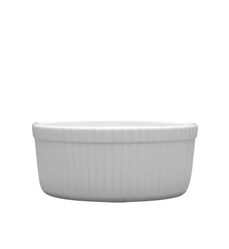 LUBIANA AMERYKA 12 x Czarka / salaterka z relifem ø 11,5 cm / porcelana