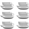 LUBIANA AMERYKA 0105 12x Filiżanka 200 ml ze spodkiem 14,5 cm / porcelana