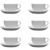 LUBIANA AMERYKA 0105 6x Filiżanka 200 ml ze spodkiem 14,5 cm / porcelana