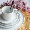 LUBIANA ANKARA Filiżanka 250 ml ze spodkiem 15 cm x 12 szt. | biała porcelana luz