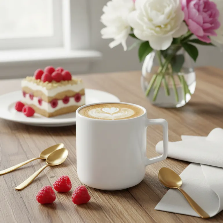 LUBIANA ANKARA Kubek 400 ml x 6 sztuk | biała porcelana luz