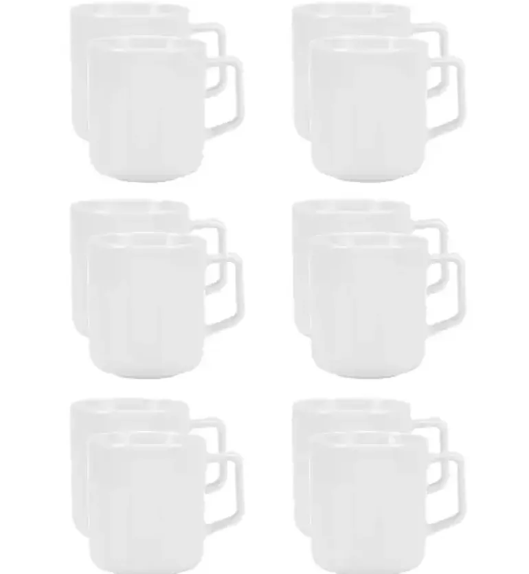 LUBIANA ANKARA Kubek 400 ml x 12 sztuk | biała porcelana luz