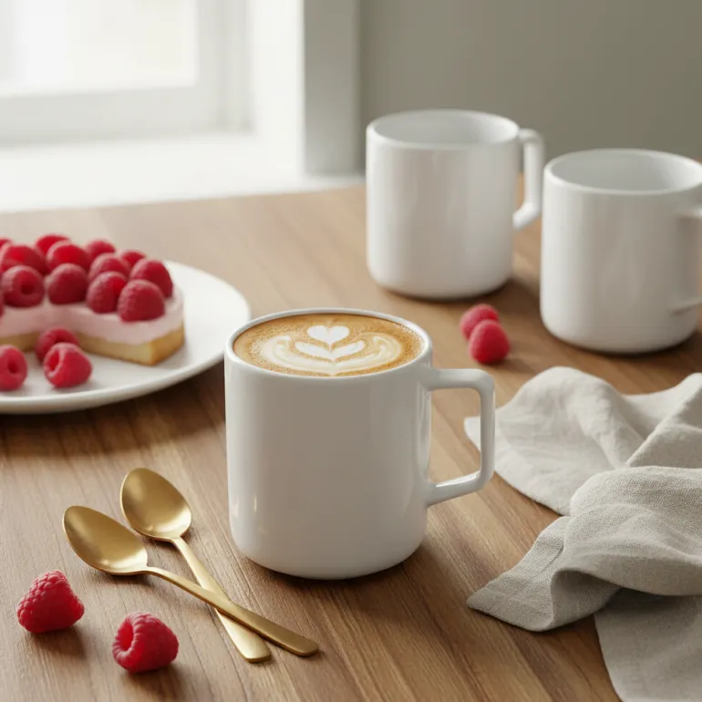 LUBIANA ANKARA Kubek 400 ml x 12 sztuk | biała porcelana luz