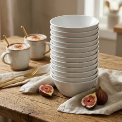 LUBIANA ANKARA | Salaterka 15 cm x 12 sztuk | biała porcelana luz