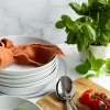 LUBIANA ANKARA | Serwis obiadowo - kawowy 84 el dla 12 osób | biała porcelana
