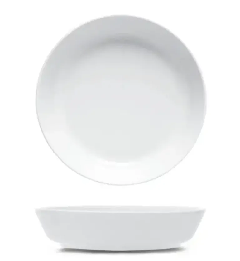 LUBIANA ANKARA | Serwis obiadowo - kawowy 84 el dla 12 osób | biała porcelana