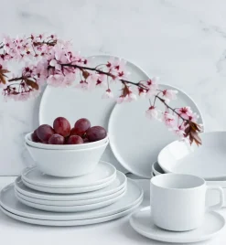 LUBIANA ANKARA | Serwis obiadowo - kawowy 120 el dla 24 osób | biała porcelana