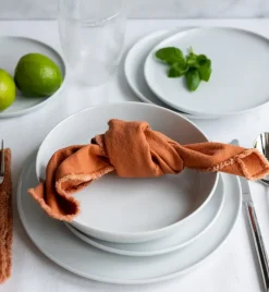 LUBIANA ANKARA | Serwis obiadowo - kawowy 30 el dla 6 osób | biała porcelana