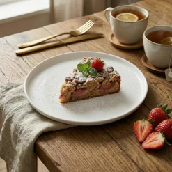 LUBIANA ANKARA | Talerz deserowy 20 cm x 12 sztuk | biała porcelana luz