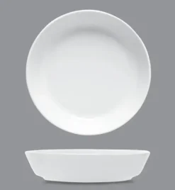 LUBIANA ANKARA | Talerz głęboki 20 cm | biała porcelana luz