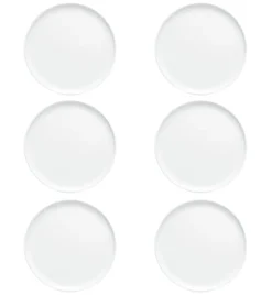 LUBIANA ANKARA | Talerz płytki 17,5 cm x 6 sztuk | biała porcelana luz