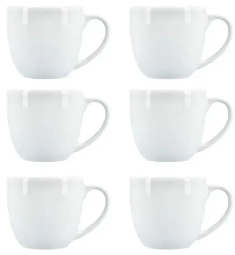 LUBIANA BILL 0310 Kubek 300 ml x 6 SZT. / biały / porcelana