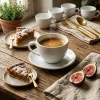 LUBIANA BISTRO / NANA 6x Filiżanka 400 ml + spodek 17 cm / porcelana