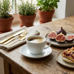 LUBIANA BISTRO / NANA 12x Filiżanka 200 ml + spodek 14,5 cm / porcelana