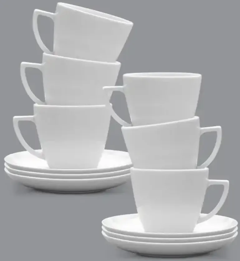 LUBIANA BOSS BEATA DOROTA Komplet Filiżanka 350 ml + spodek 17 cm / 6 os / 12 el