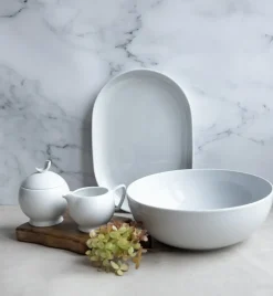 LUBIANA BOSS BIAŁY Serwis obiadowo - kawowy 46 el / 6 osób