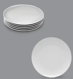 LUBIANA BOSS Komplet talerz deserowy 20,5 cm / 6 os / 6 el / biały