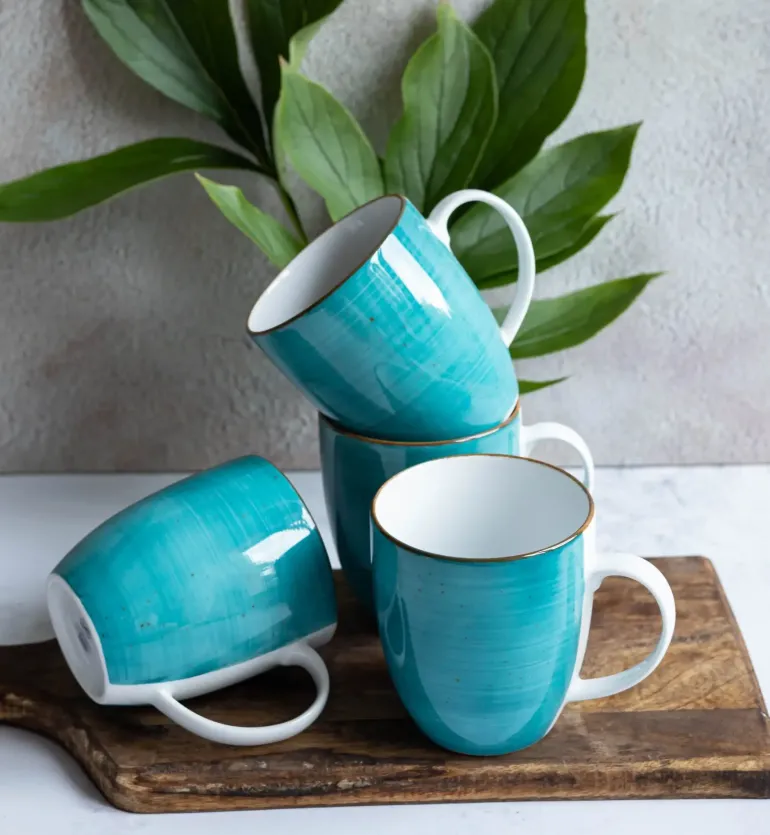 LUBIANA BOSS 6630L Kubek 380 ml 12 os / 12 el / morski / porcelana ręcznie malowana