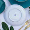 LUBIANA BOSS 6630L Serwis obiadowo - kawowy 120 el / 24 osoby / morski / porcelana ręcznie malowana