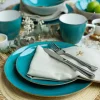 LUBIANA BOSS 6630L Serwis obiadowo - kawowy 30 el / 6 osób / morski / porcelana ręcznie malowana