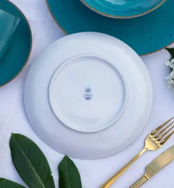 LUBIANA BOSS 6630L Serwis obiadowy 96 el / 24 osoby / morski / porcelana ręcznie malowana